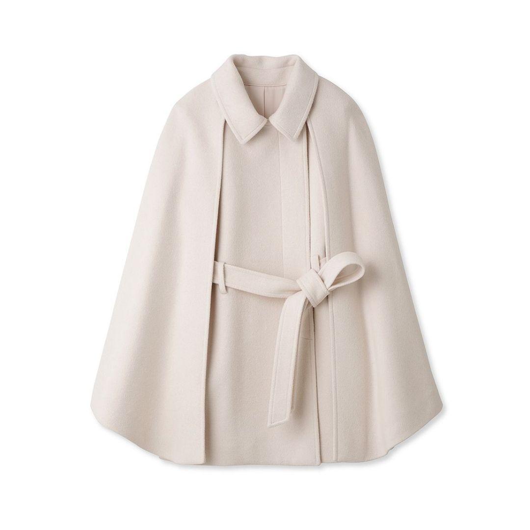 【新品】RESCWOOL 2wayケープコート アイボリー