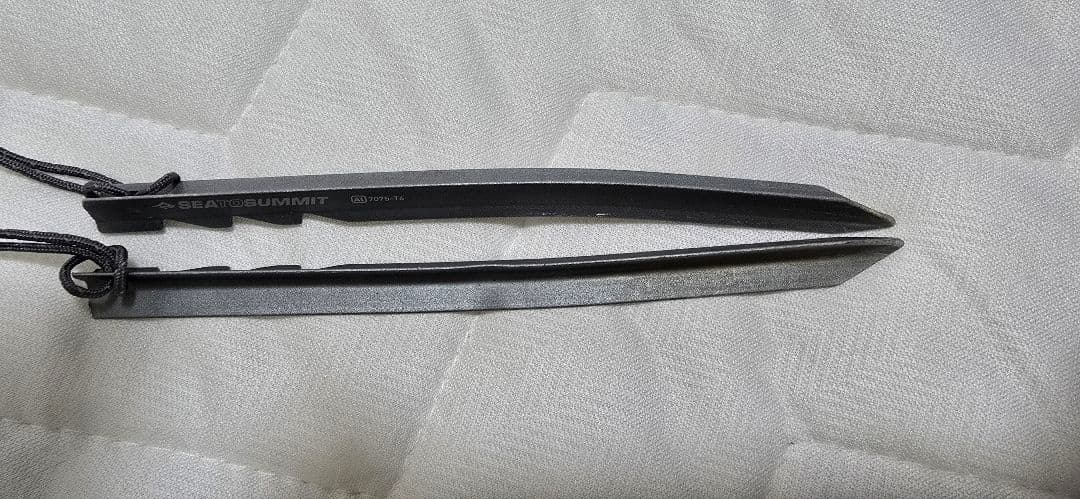 シートゥサミット アルト TR2 純正フットプリント、純正ギアラック附属