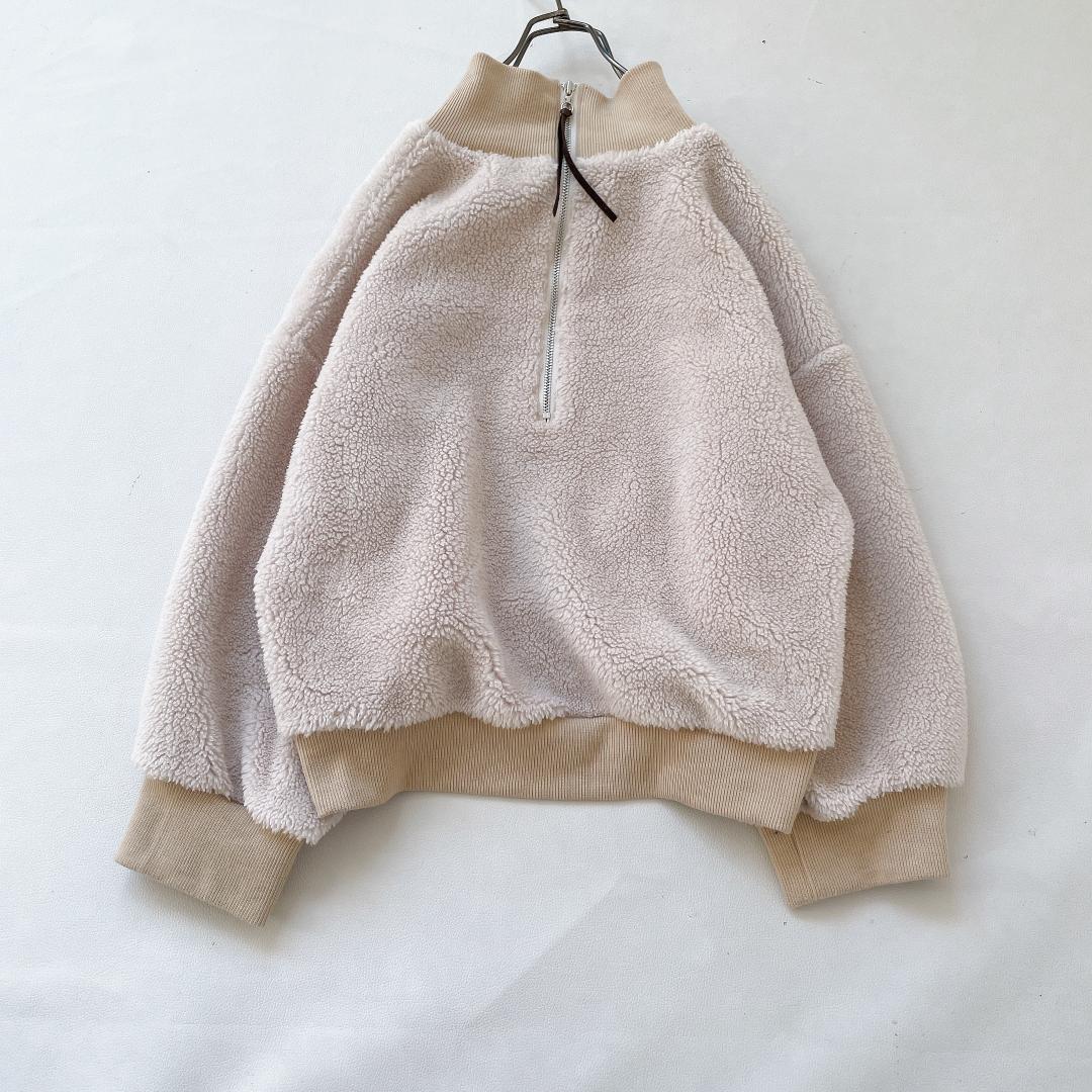 【美品】ETRE TOKYO エトレトウキョウ ハーフジップ ボアスウェット