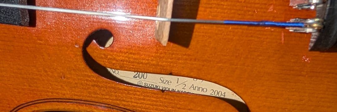 た*す様 SUZUKI　バイオリン　1/2 No.200　anno2004