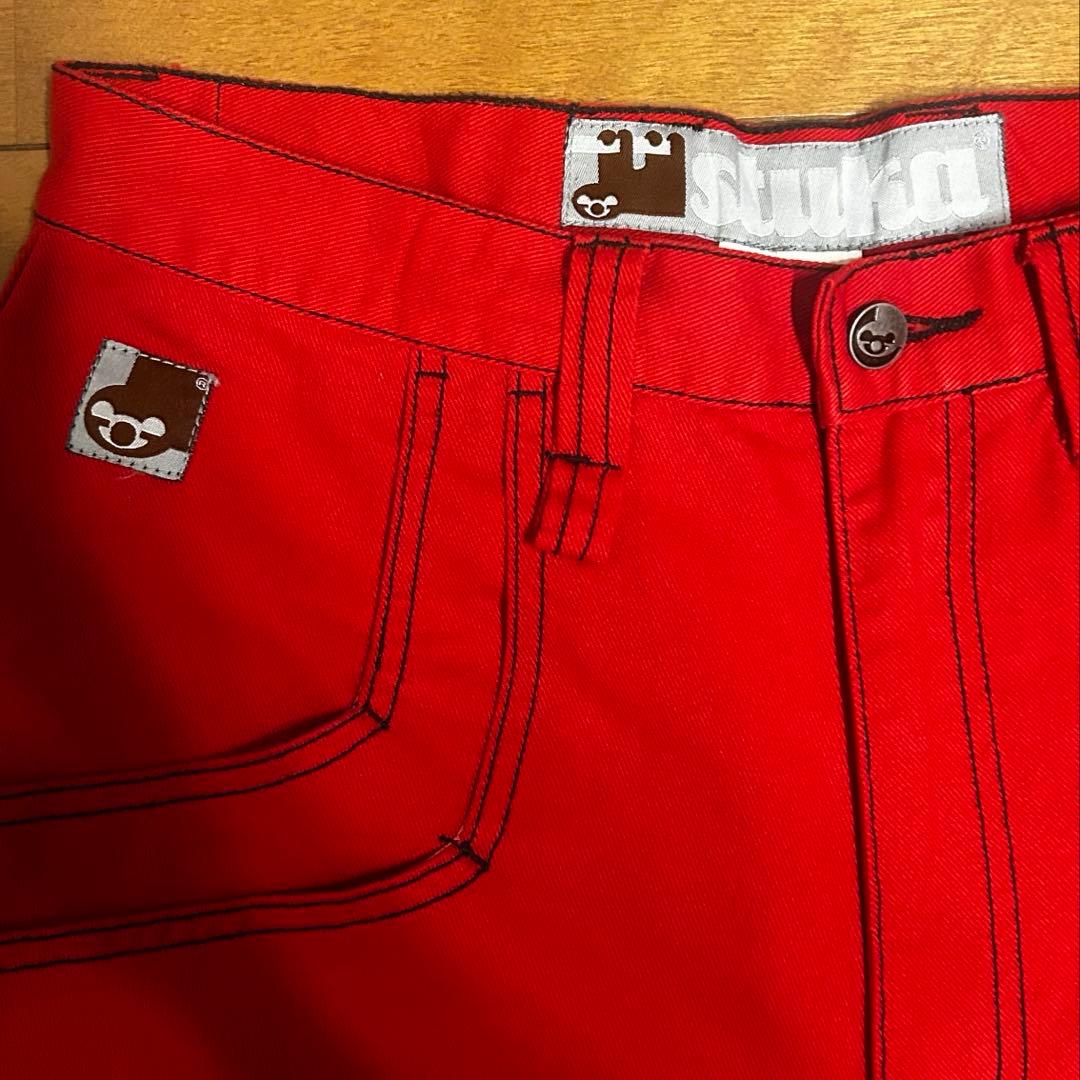 90s Stuka baggy shorts rave pants sk8赤