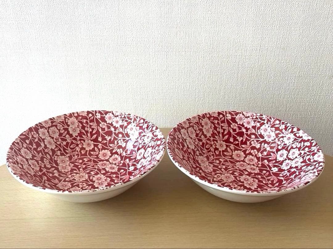 Burleigh バーレイ レッドキャリコ　シリアルボールペア　新品未使用