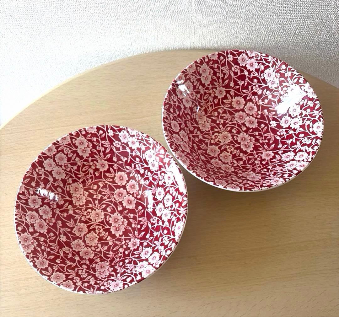 Burleigh バーレイ レッドキャリコ　シリアルボールペア　新品未使用