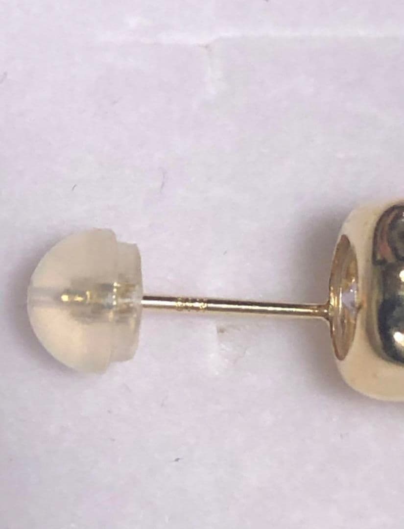 大迫力！18金 K18YG 1.8ct ピアス 片耳 大粒ダイヤ