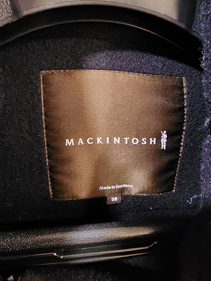 【美品 定価15万円】MACKINTOSH ダッフルコート 黒 38サイズ