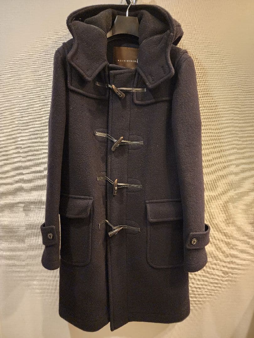 【美品 定価15万円】MACKINTOSH ダッフルコート 黒 38サイズ