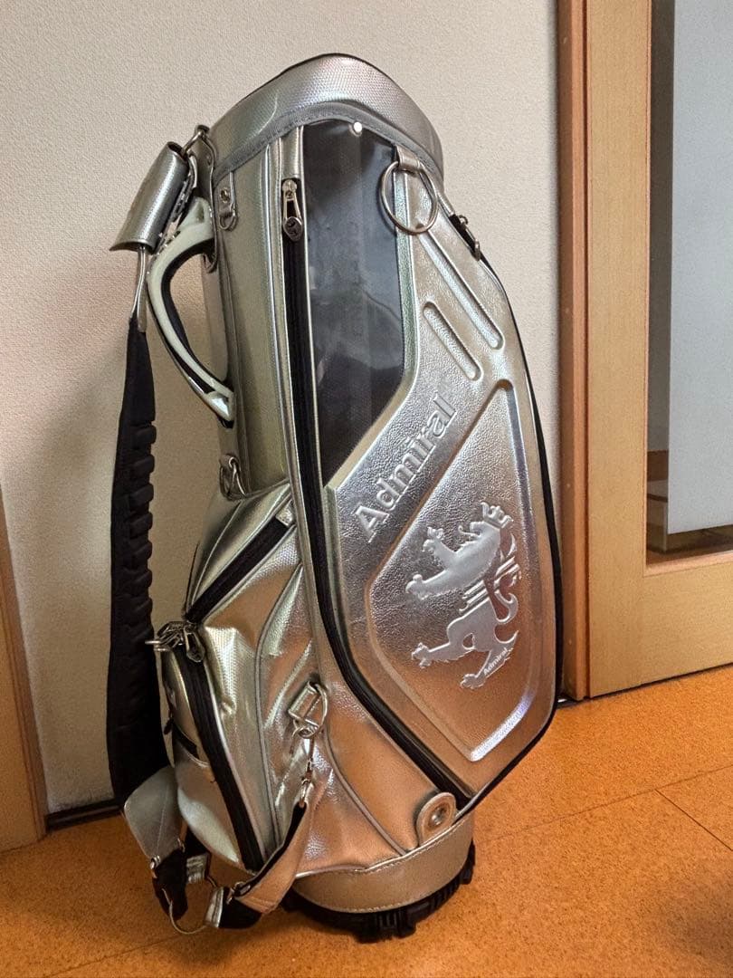 銀*郎様 Admiral キャディバッグ シルバー 9.5型　中古品　アドミラル