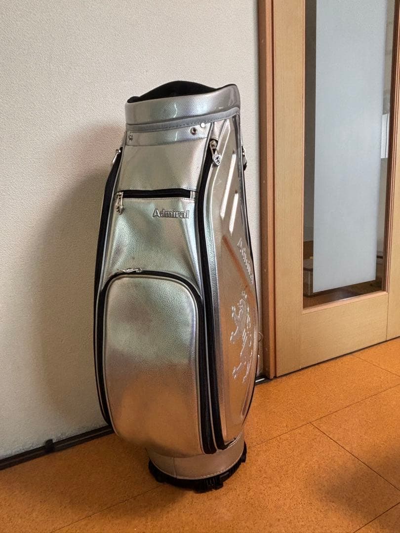 銀*郎様 Admiral キャディバッグ シルバー 9.5型　中古品　アドミラル