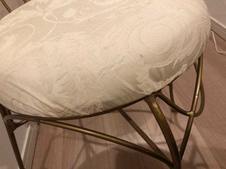 アイアン椅子♪アンティーク風チェア　ゴールドローラアシュレイ