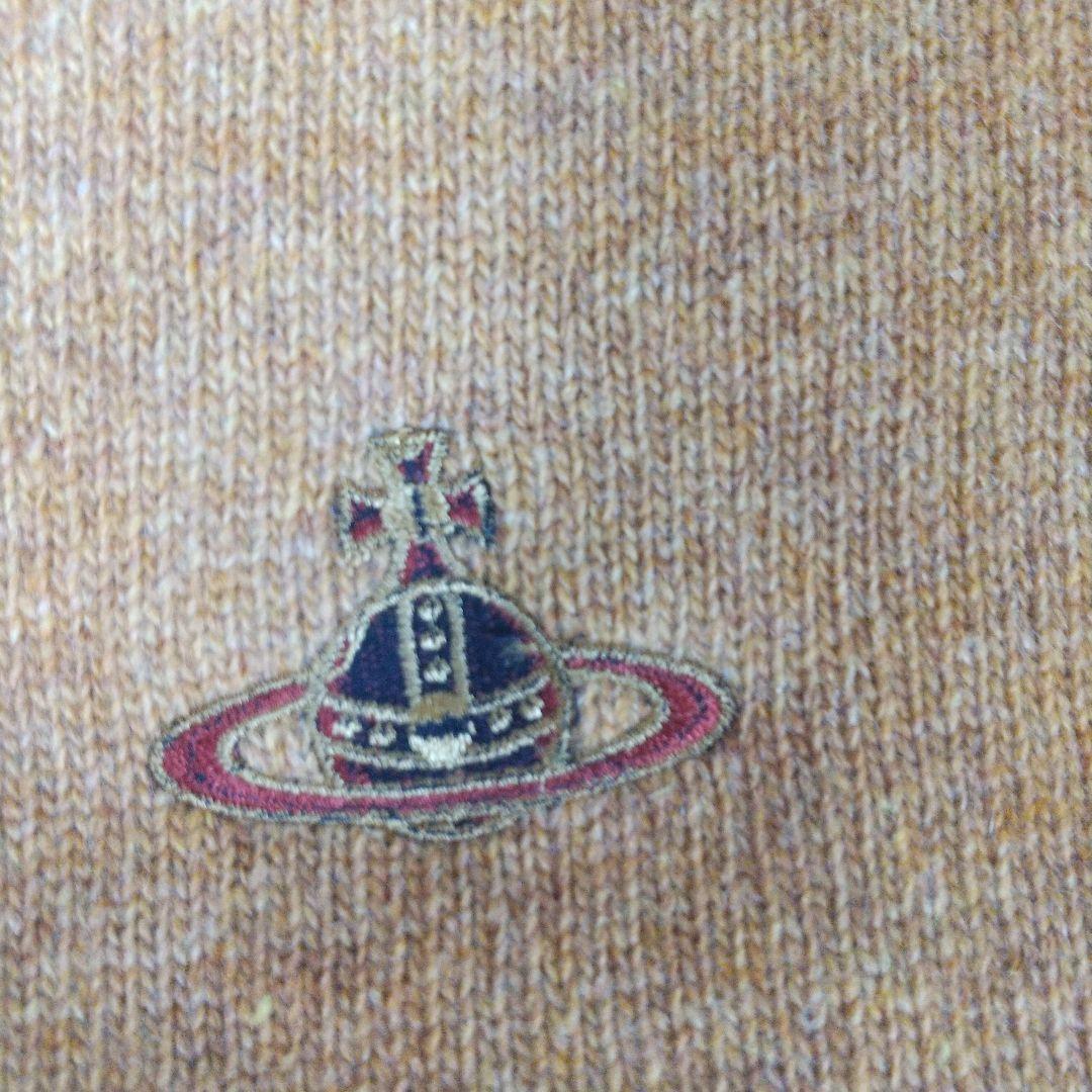 タグ付　ヴィヴィアンウエストウッド　ウール　 ニット マフラー 　オーブ柄