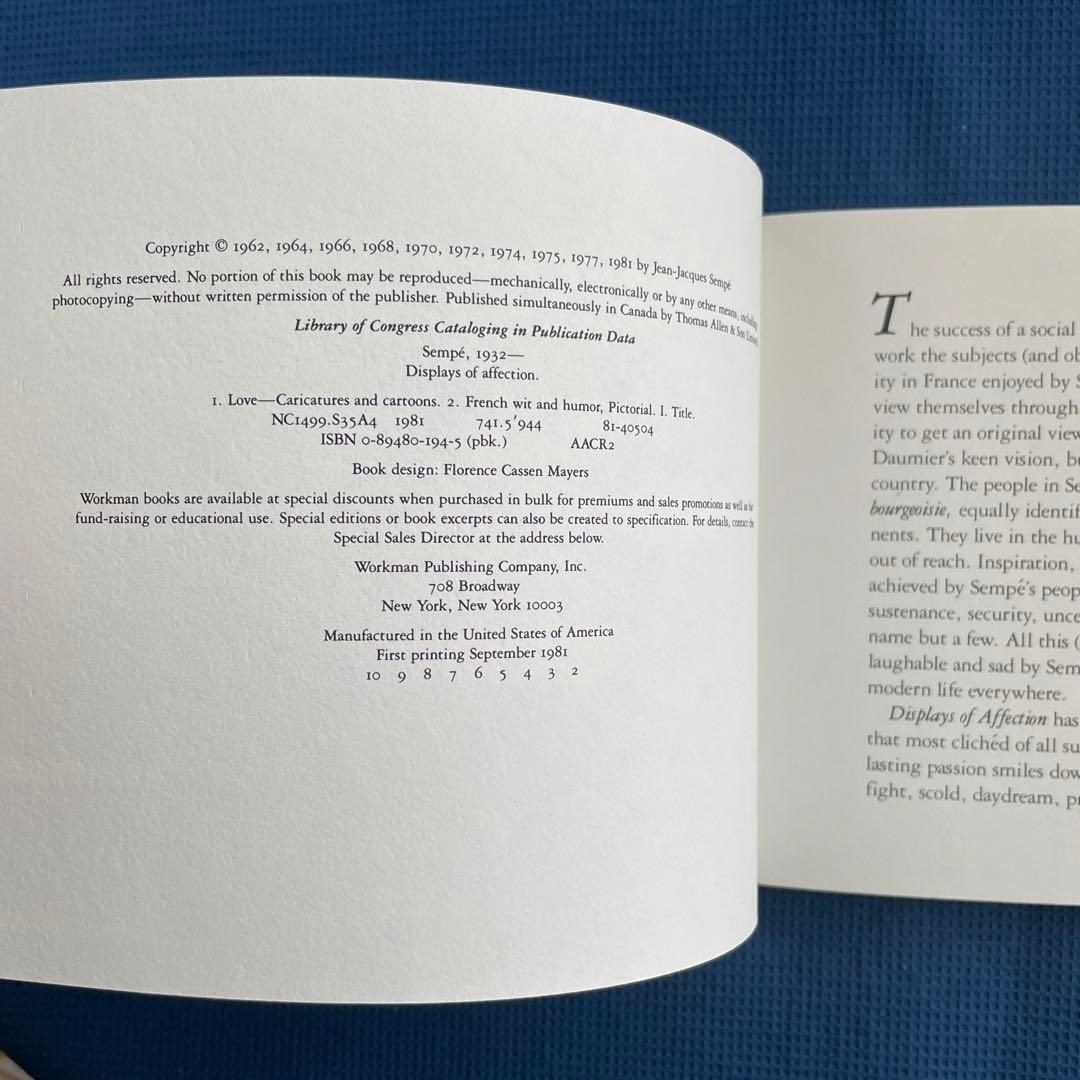 洋書 Displays of Affection Jacques Sempe