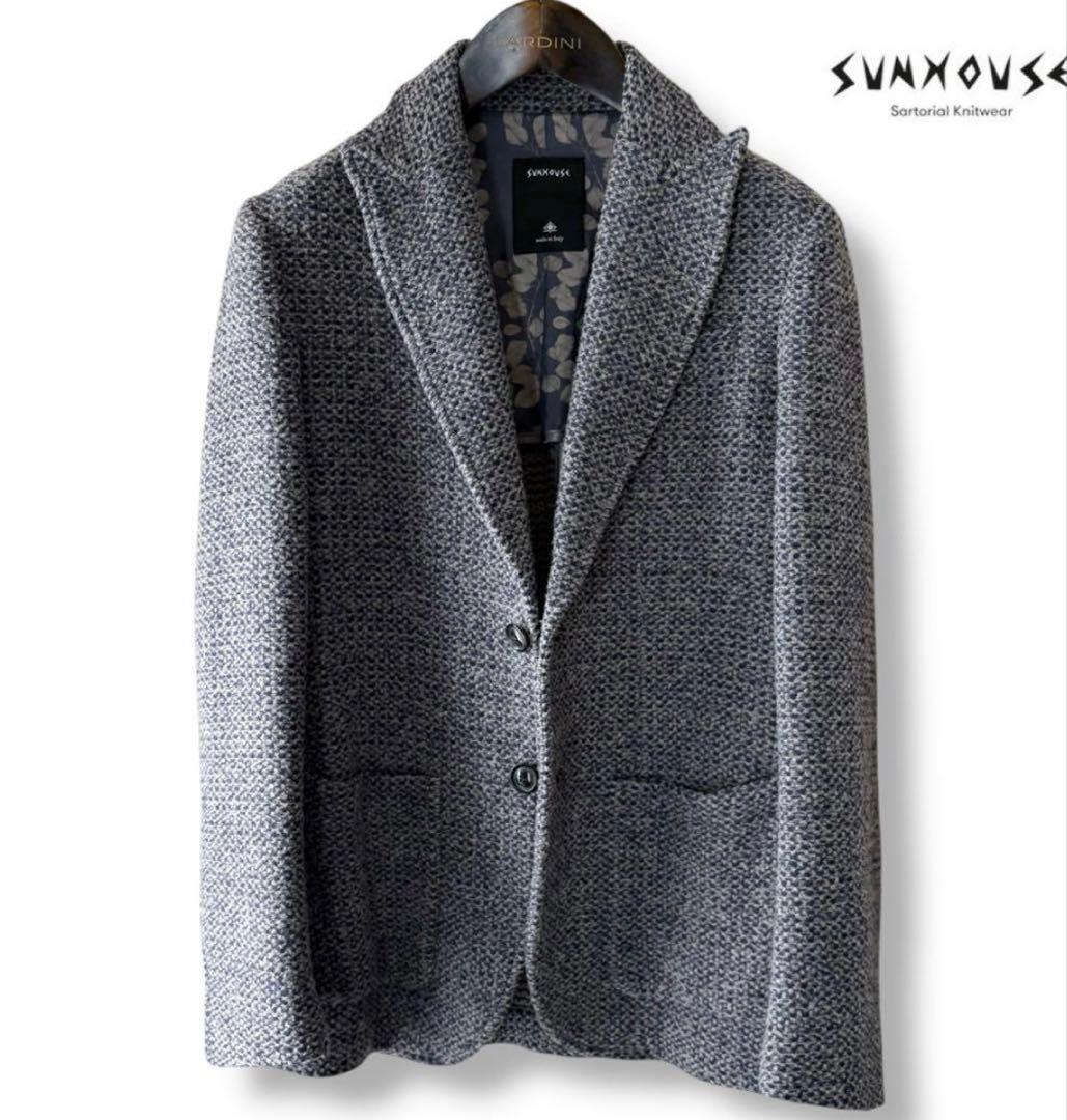 SUNHOUSE ウール カシミア ニット テーラージャケット