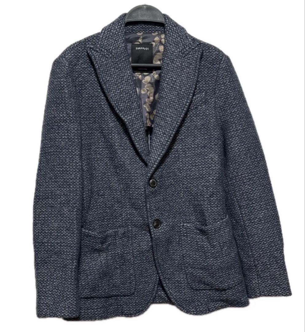 SUNHOUSE ウール カシミア ニット テーラージャケット