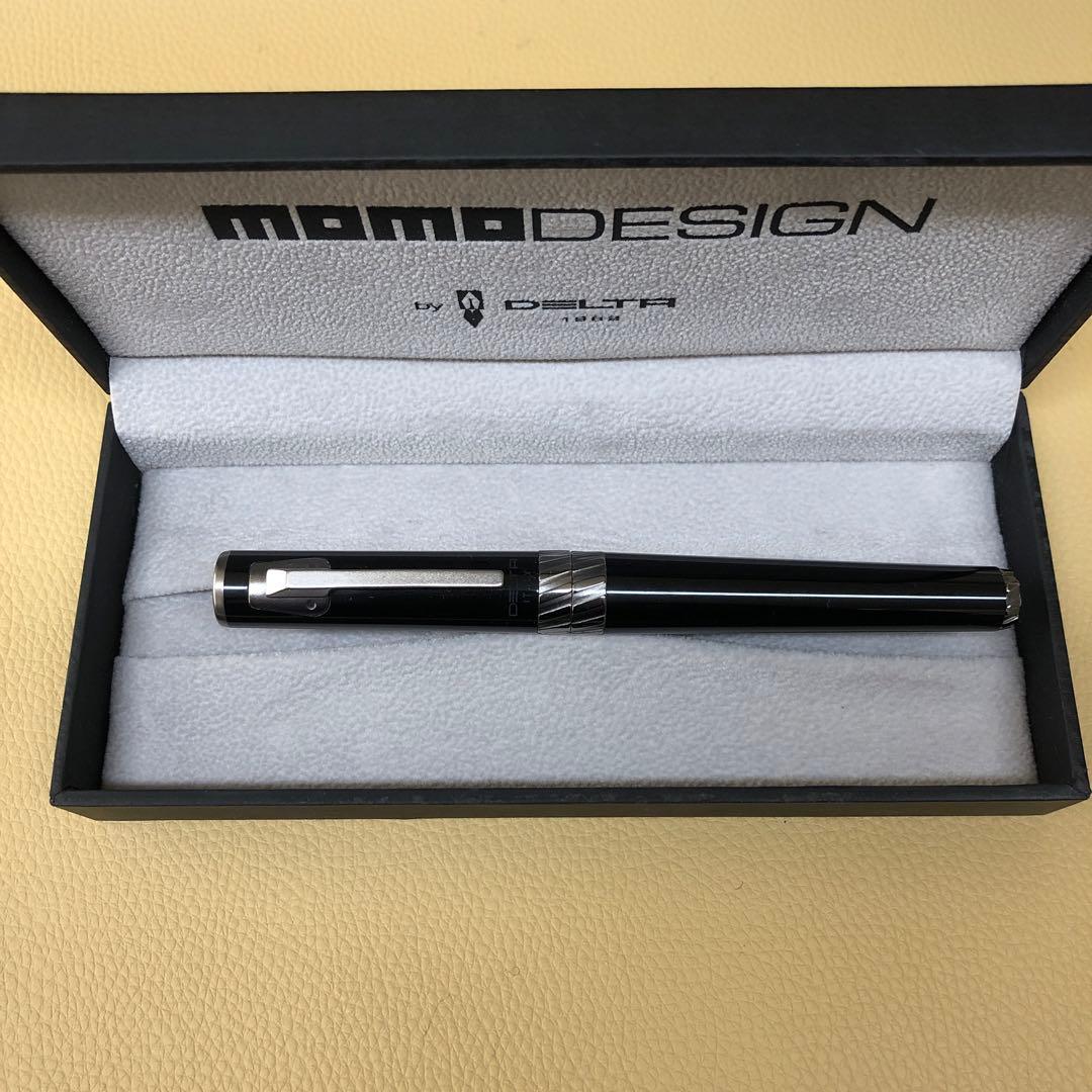 DELTA デルタ 万年筆 モモ・デザイン トルク ブラック・ガンメタル F