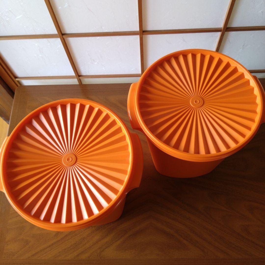 タッパーウェア　マキシクイーンデコレーター 　オレンジ　2個セット