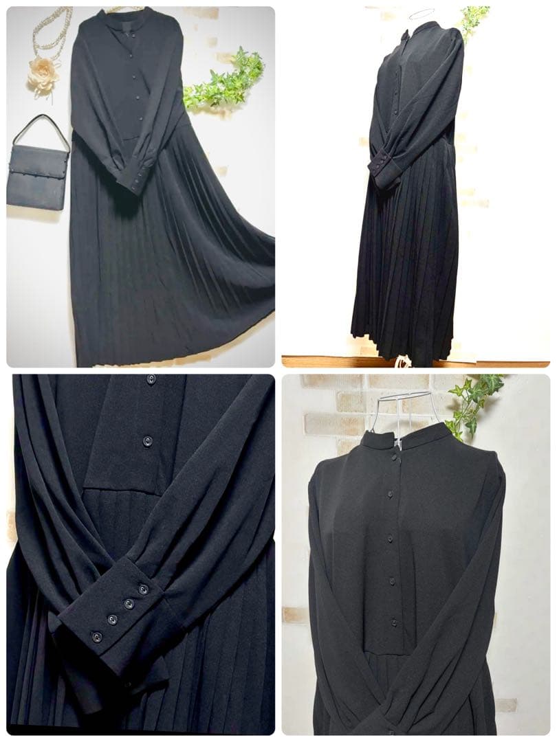 ◆専用◆まとめ値引き2点　ブラックフォーマルワンピース☆ダウンベスト　収納袋付き