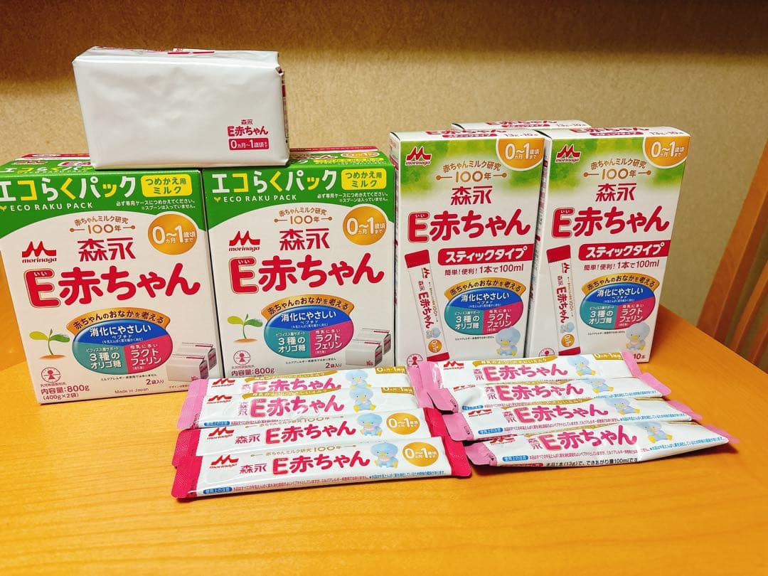 【新品】E赤ちゃん 粉ミルク エコらくパック スティック　セット