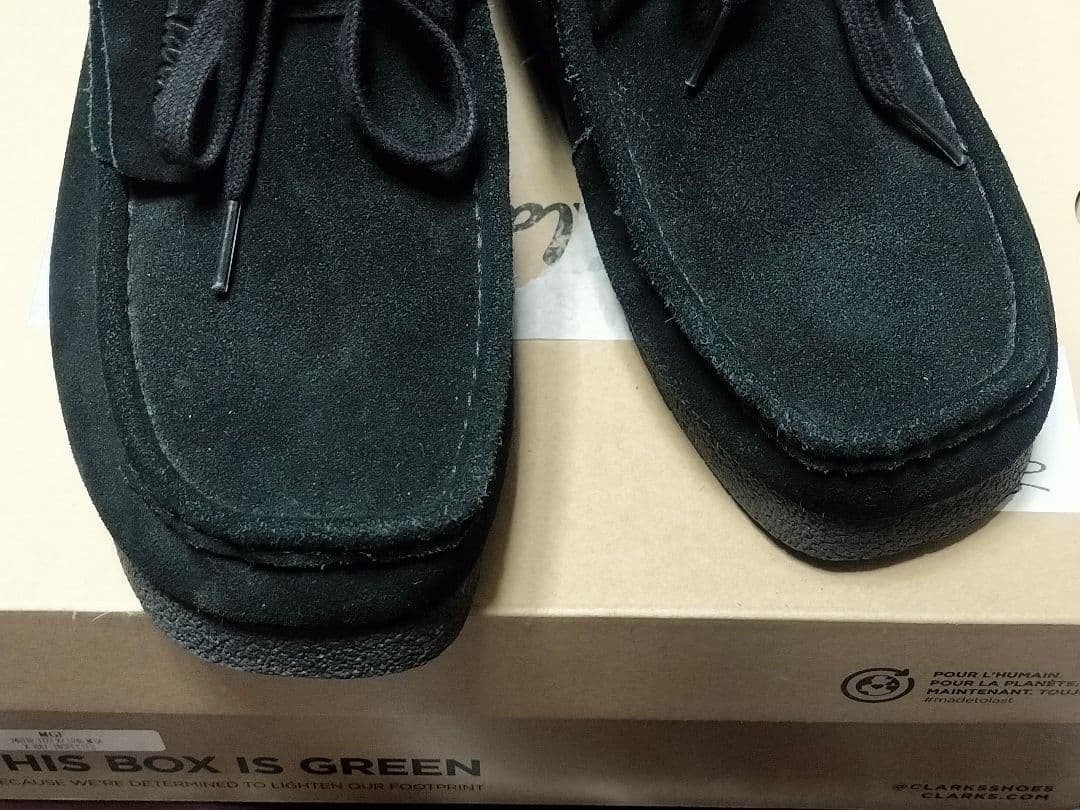Clarks Wallabees EVO 黒スエード43 27cm ワラビー良品