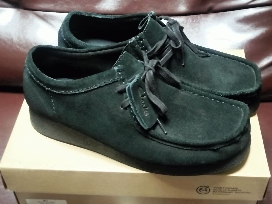 Clarks Wallabees EVO 黒スエード43 27cm ワラビー良品