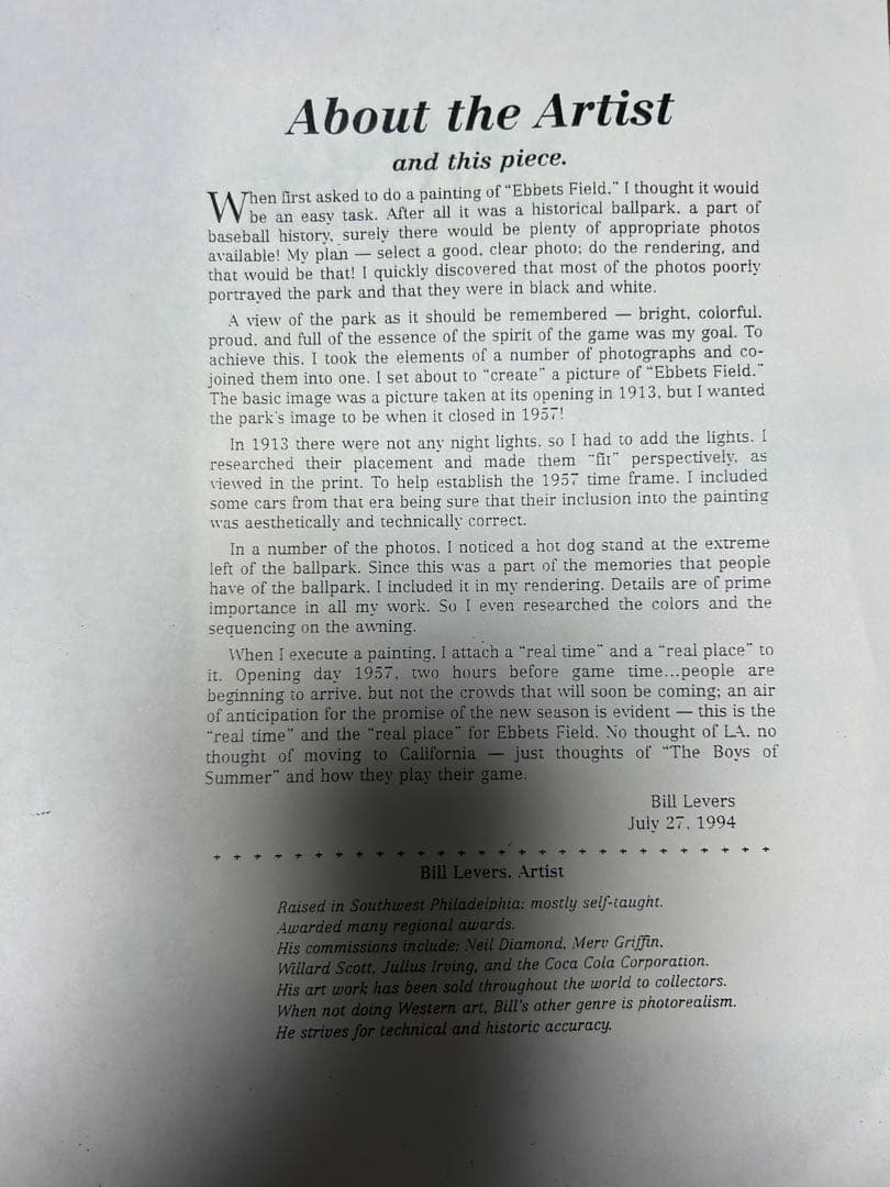 WS制覇！MLB大谷・山本選手の大先輩ブルックリンドジャースエベッツ・フィールド