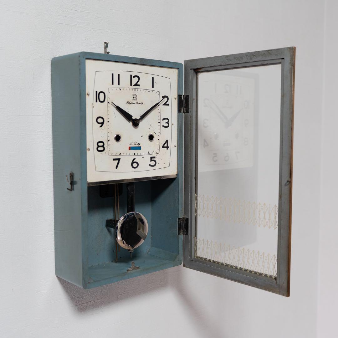 リズム時計工業　振り子時計　昭和レトロ　オーバーホール済　動作品