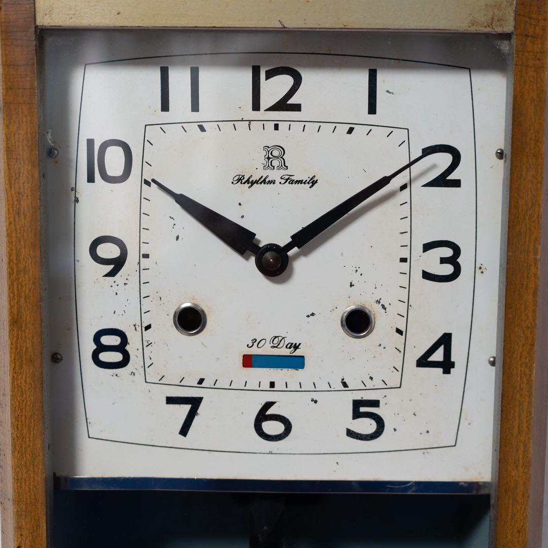 リズム時計工業　振り子時計　昭和レトロ　オーバーホール済　動作品