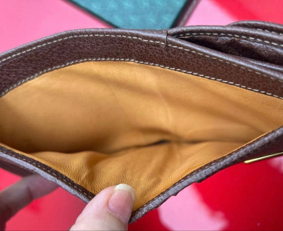 GUCCI 二つ折り財布 ブラウン