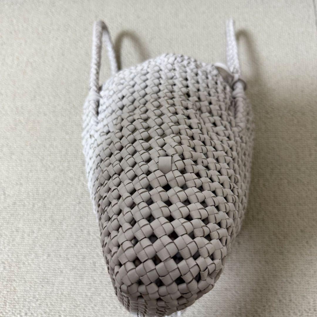 REN レン　ゴートメッシュ　ショッパーXS ヤギ革 スティルグレー