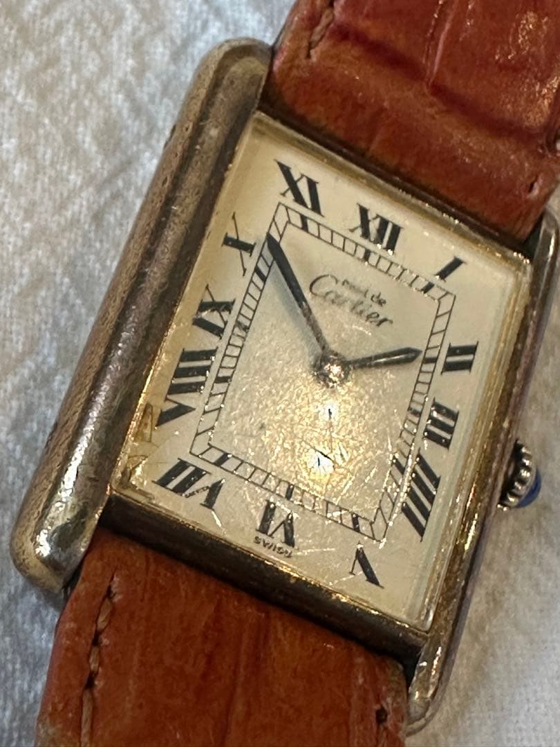 ジャンク品カルティエマストタンク1970年代ビンテージ手巻き