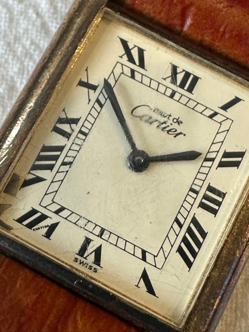 ジャンク品カルティエマストタンク1970年代ビンテージ手巻き