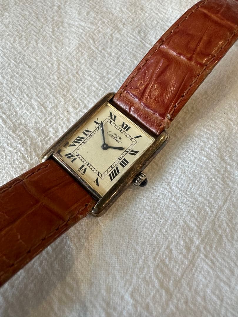 ジャンク品カルティエマストタンク1970年代ビンテージ手巻き