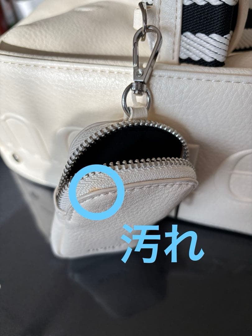 nouer ボトムエンポスロゴバッグ ホワイト　美品　2025夏