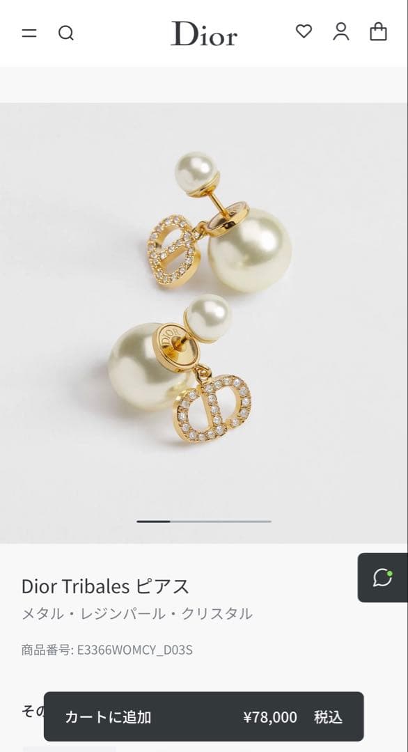 Dior Tribales ピアス