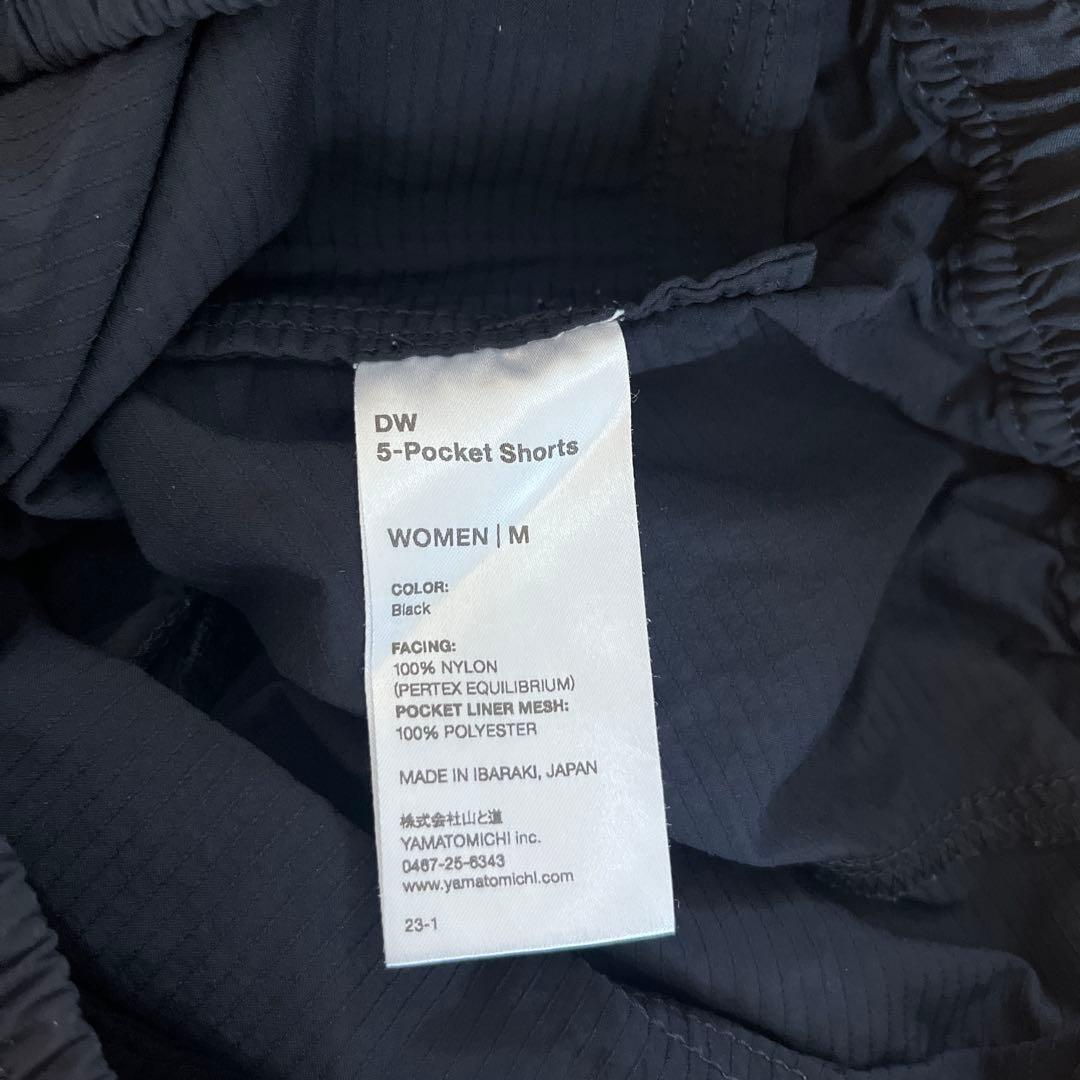 山と道 DW 5-Pocket Shorts レディース【M】ブラック