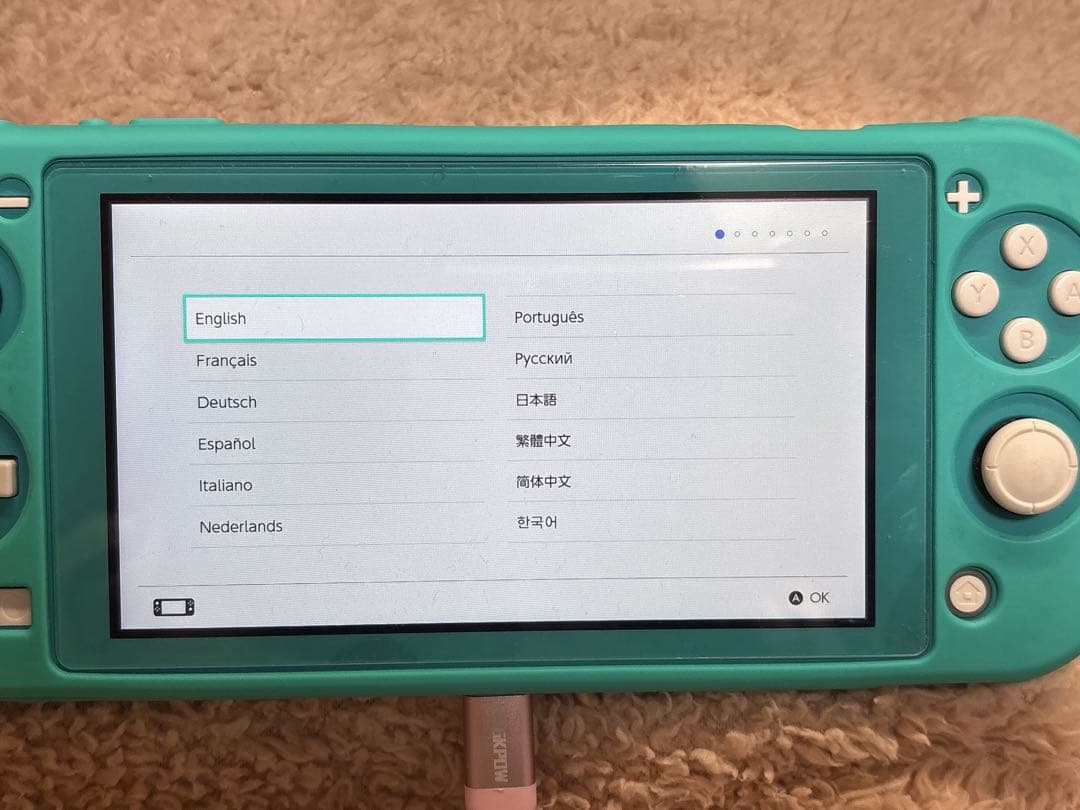 Switch liteグリーン箱付き＋マリオカート8DX