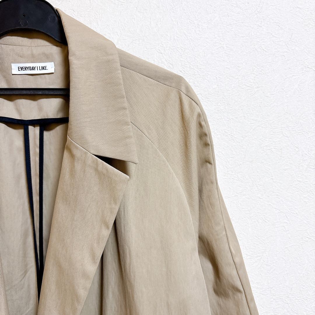 EVERYDAY I LIKE beste Co/Ny ロングトレンチコート
