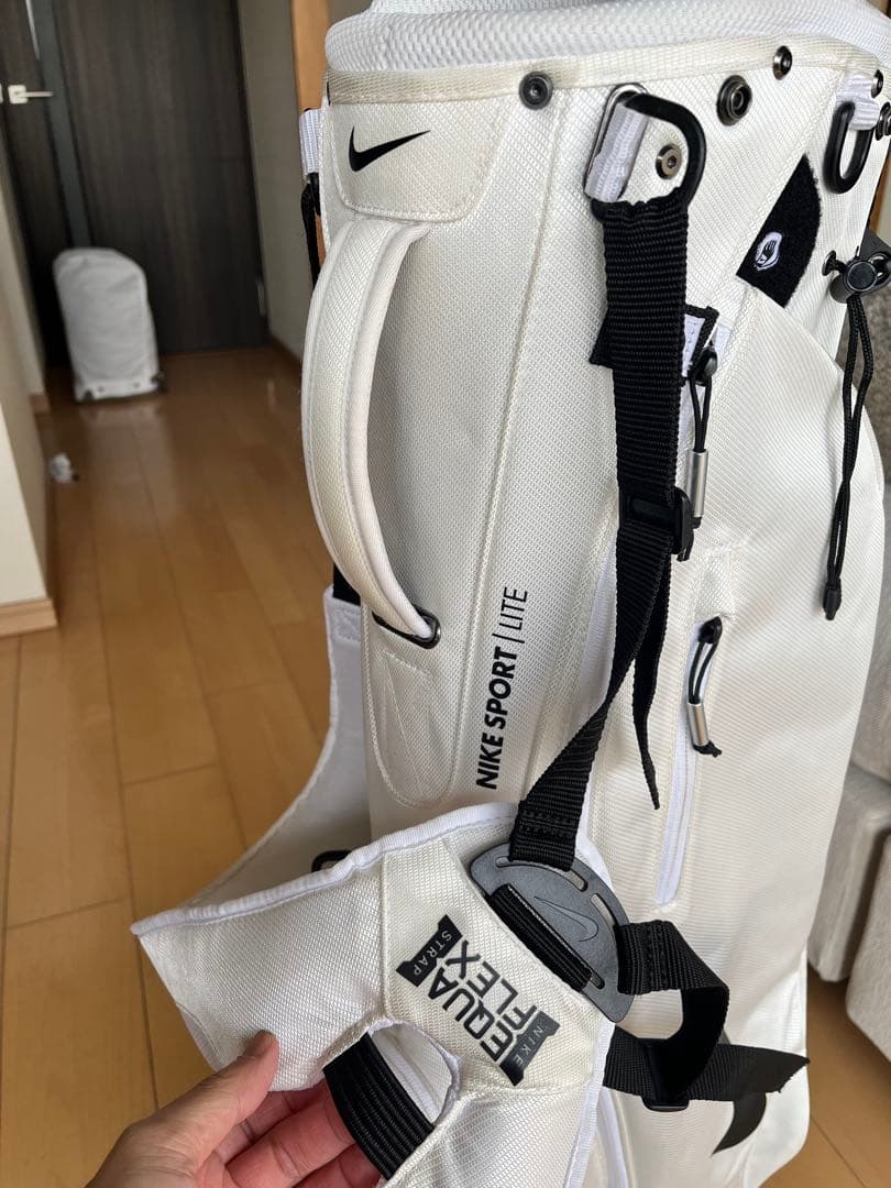 超美品希少ナイキ NIKE スタンド型キャディバッグ　軽量　スポーツライト　白