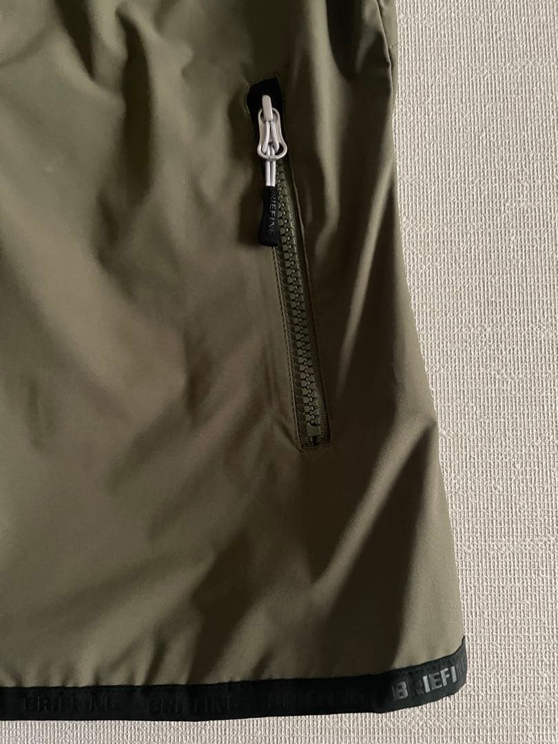 ブリーフィング　ジップ　ベスト　カーキ　レディース　M