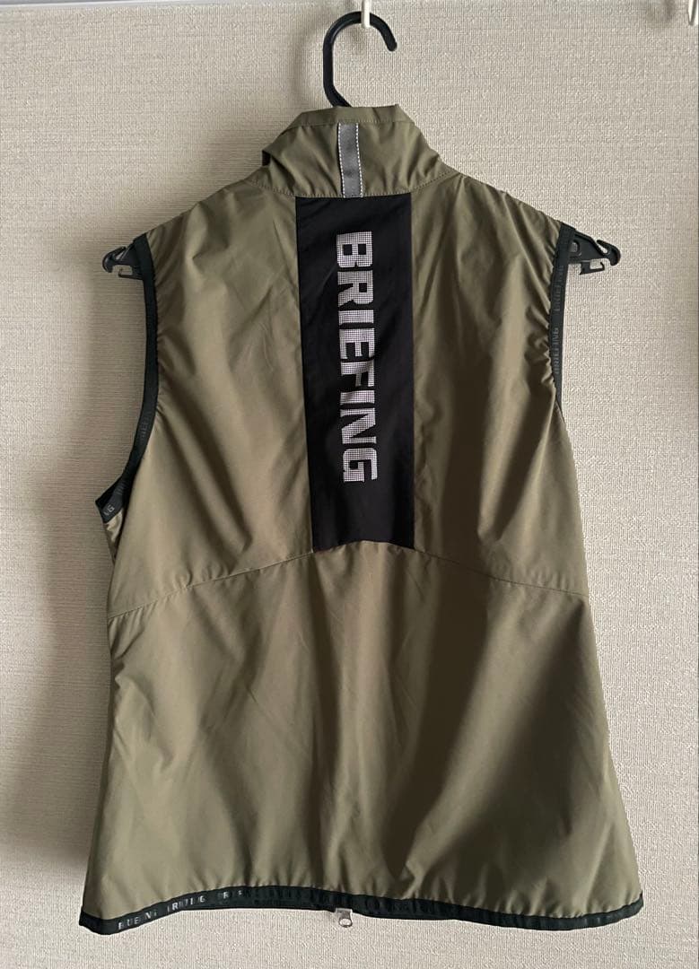 ブリーフィング　ジップ　ベスト　カーキ　レディース　M