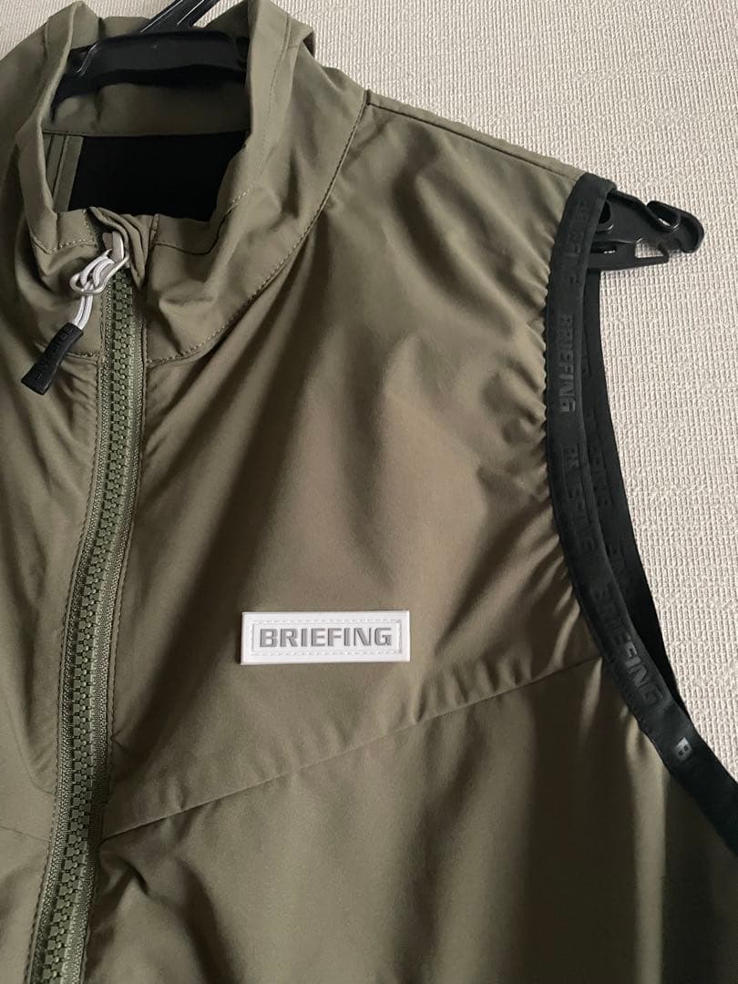 ブリーフィング　ジップ　ベスト　カーキ　レディース　M