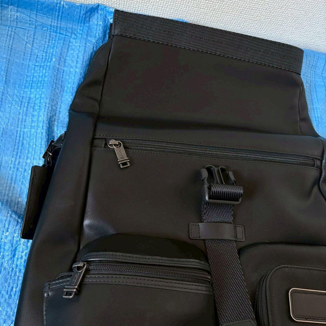 TUMI トゥミ ロールトップ レザー リュック ビジネスリュック