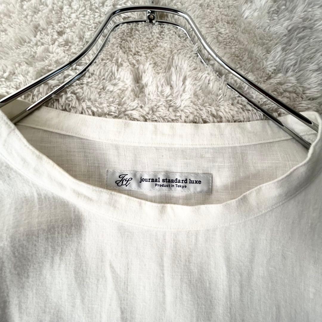 journal standard luxe リネンワンピース ホワイト ゆったり