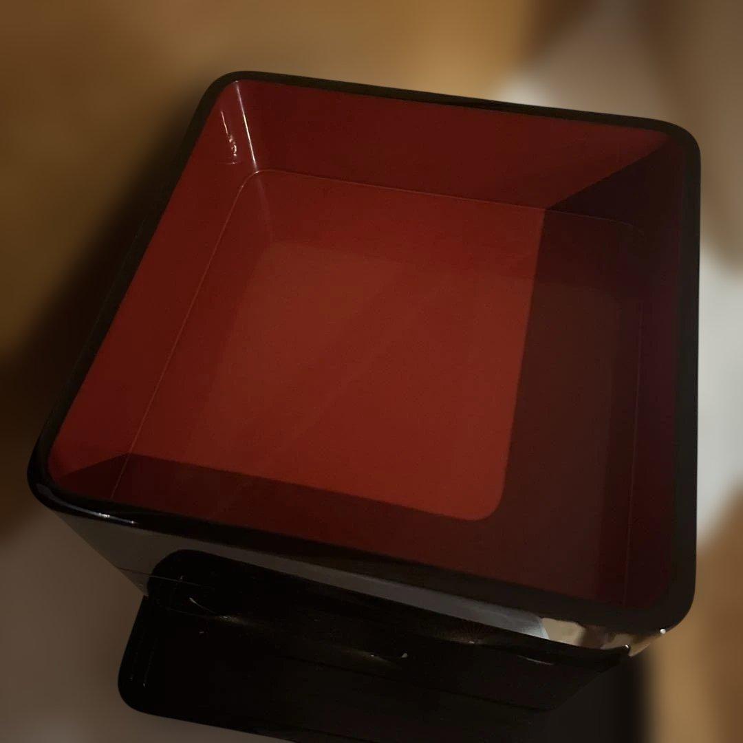 輪島塗 三段重 黒呂色 飛花沈金　小西啓介作　重箱 木箱付 お正月/祝膳