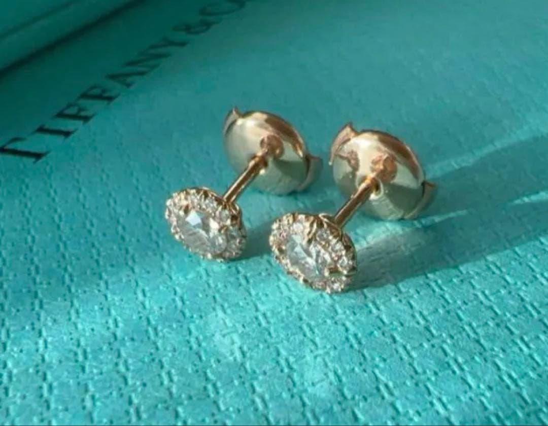 チョコ　2023年購入【鑑定書付き】ティファニー　ソレスト　ピアス