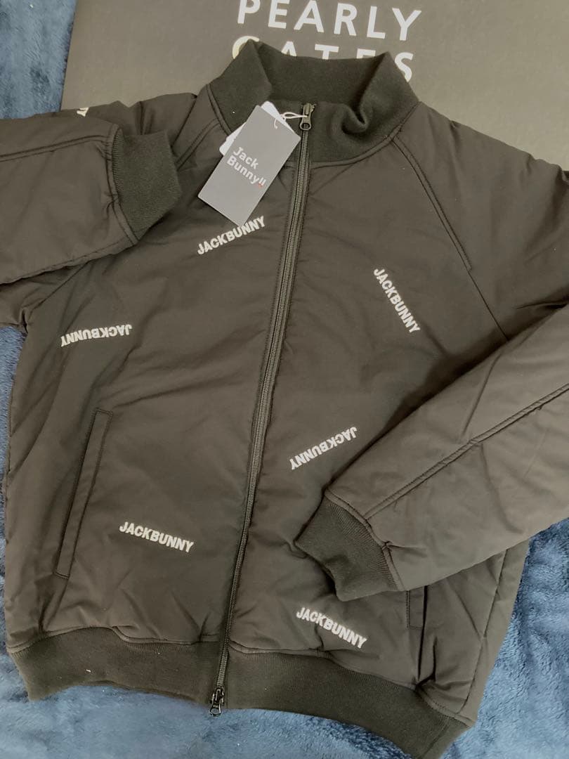 新品 ジャックバニー ポリエステル ストレッチタフタ 中綿ブルゾン(5)L/黒