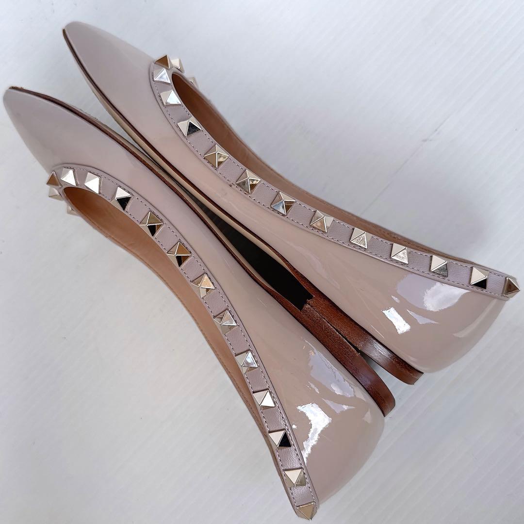 VALENTINO ヴァレンティノ　ロックスタッズ　フラットシューズ　パンプス