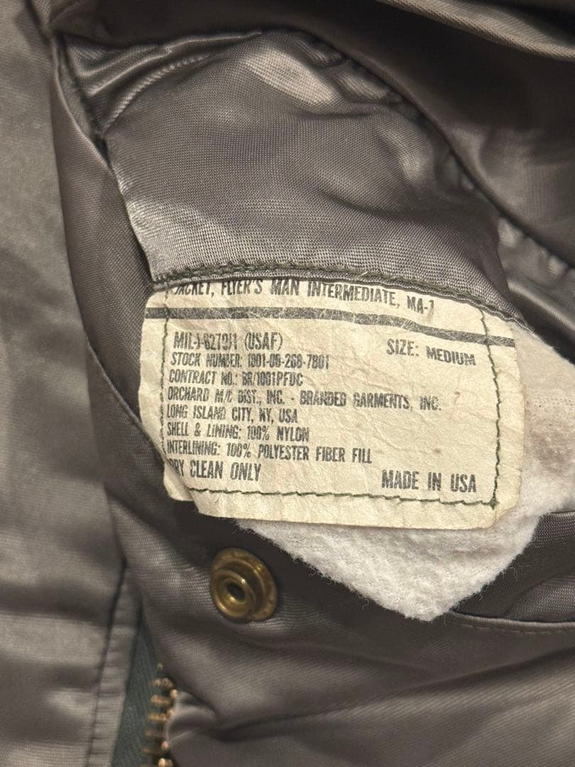 USA製　BRANDED GARMENTS ma-1 サイズM