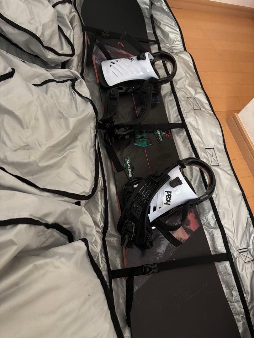 スノーボードバッグ ブラック/ホワイト