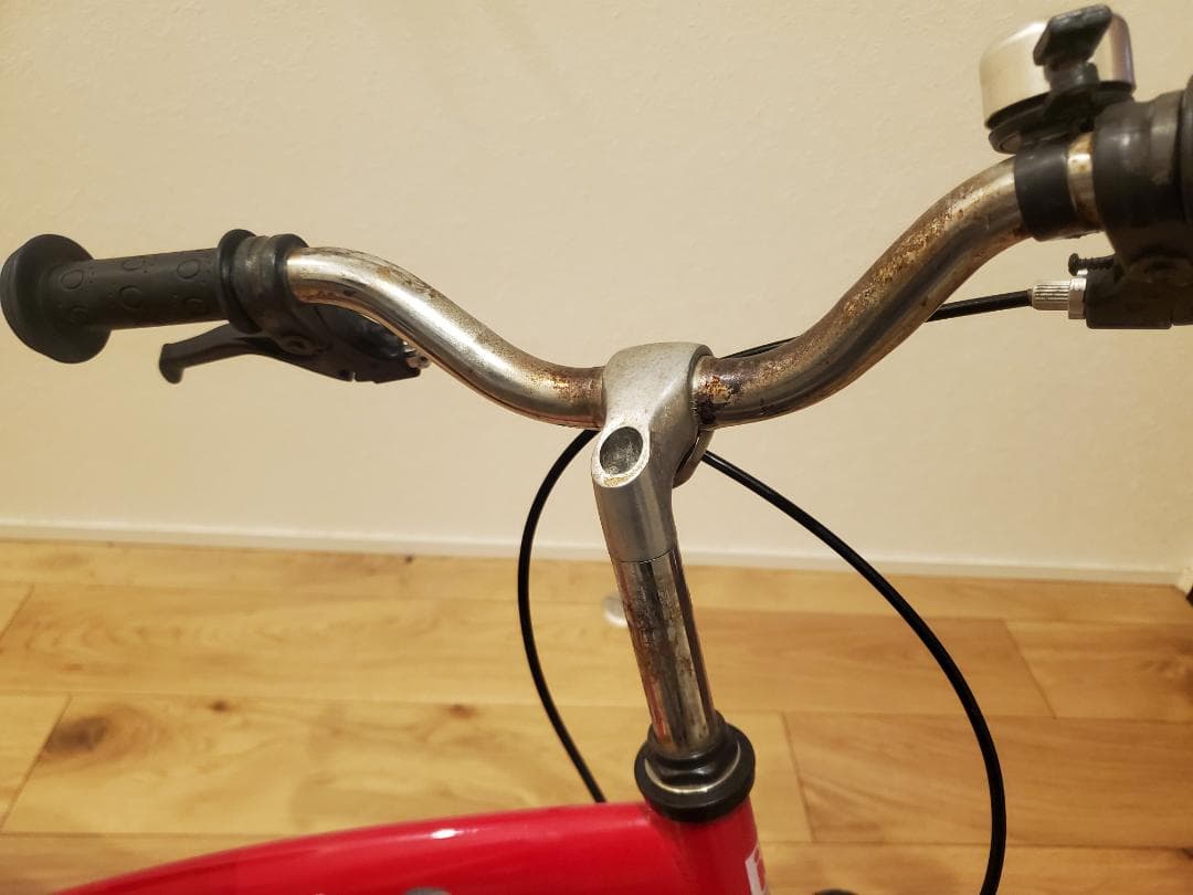 へんしんバイク　x14 14インチ　赤　スタンド付き