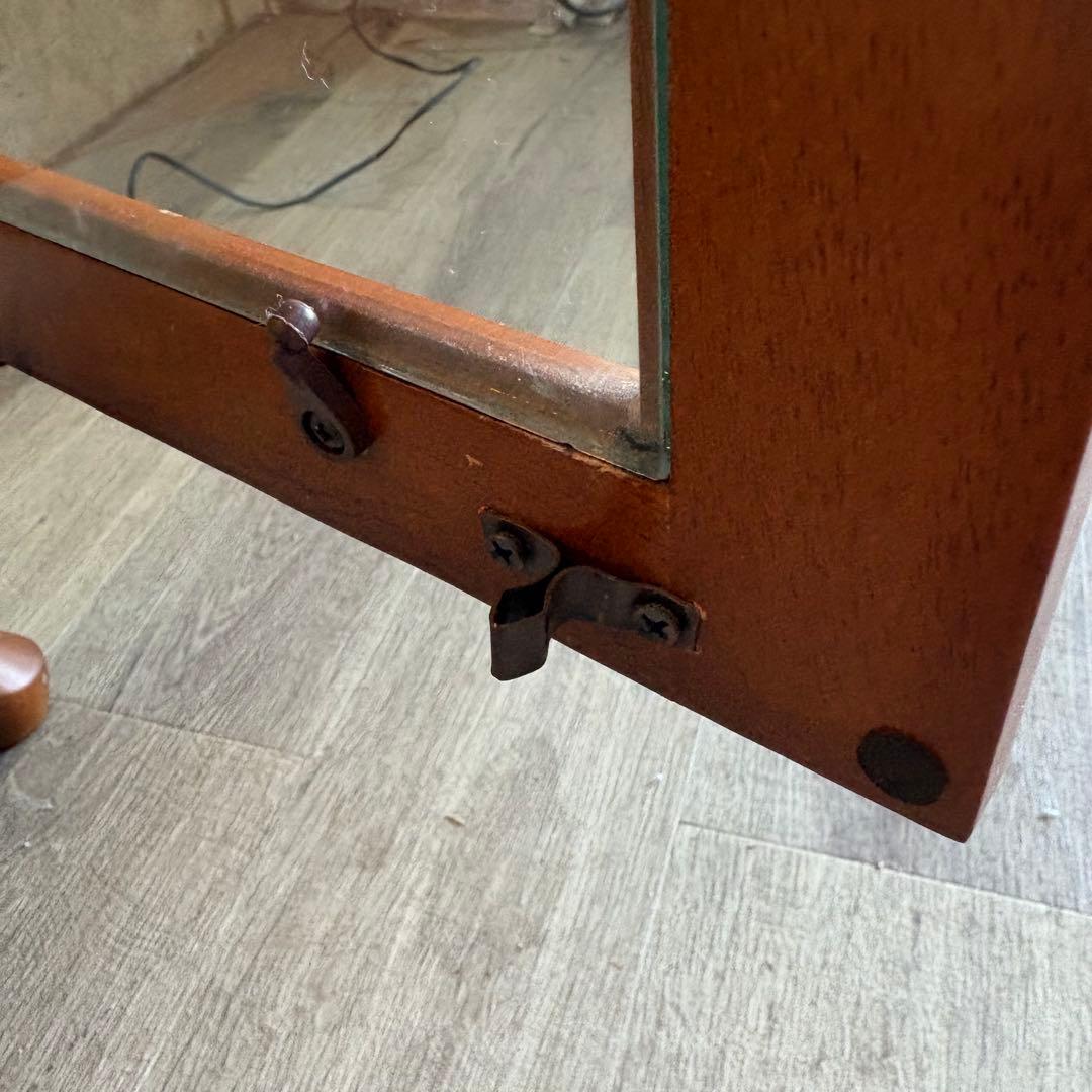 猫脚　飾り棚　クラシック　キュリオケース　ガラスケース　ダウンライト付